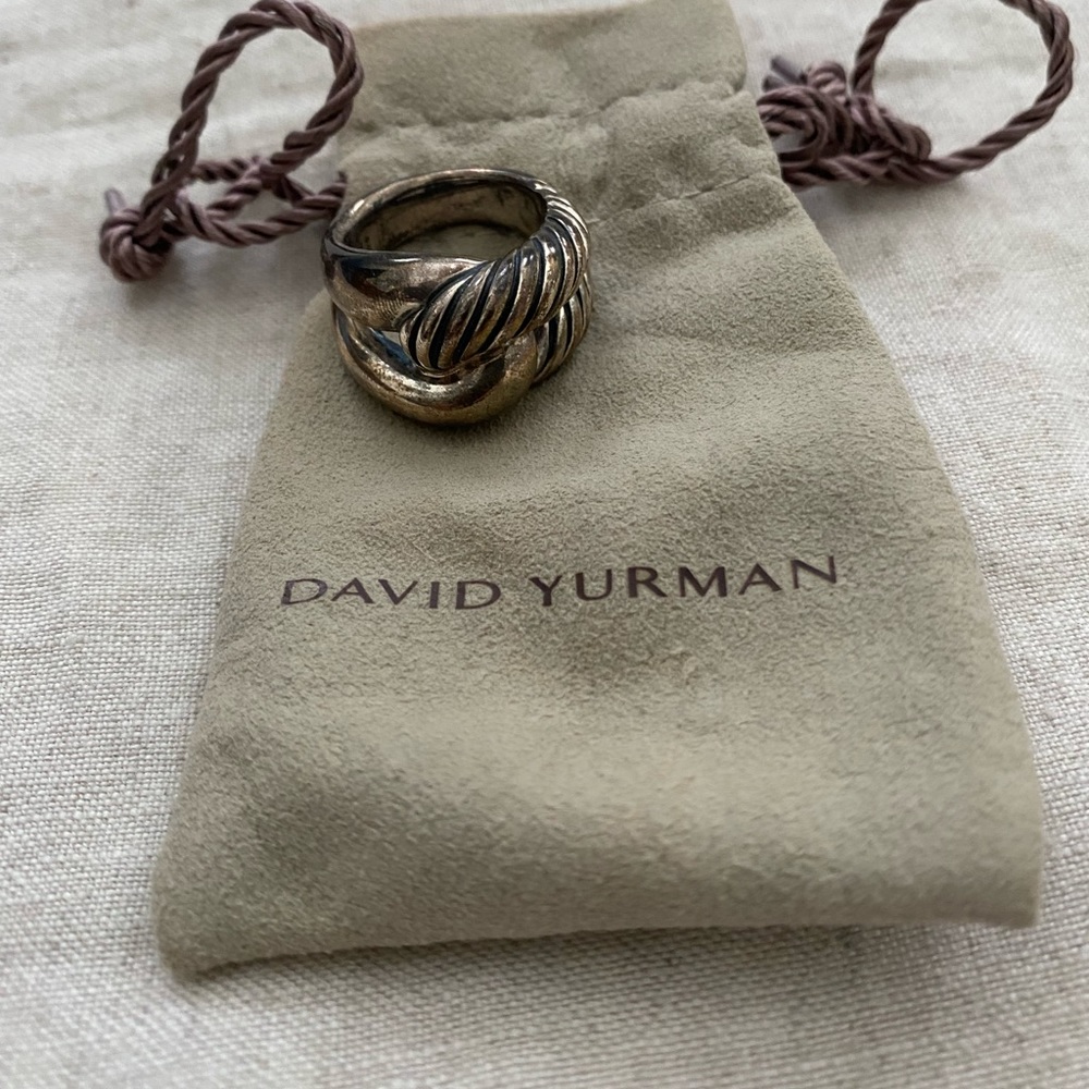 David Yurman silver infinity ring